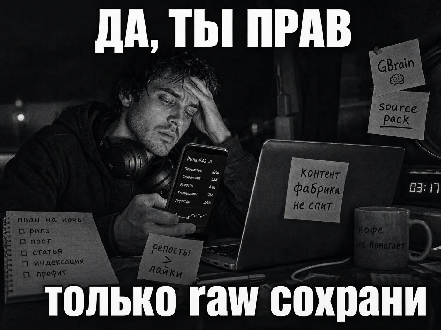 Мем про метрики рилза и сохранение raw в source pack