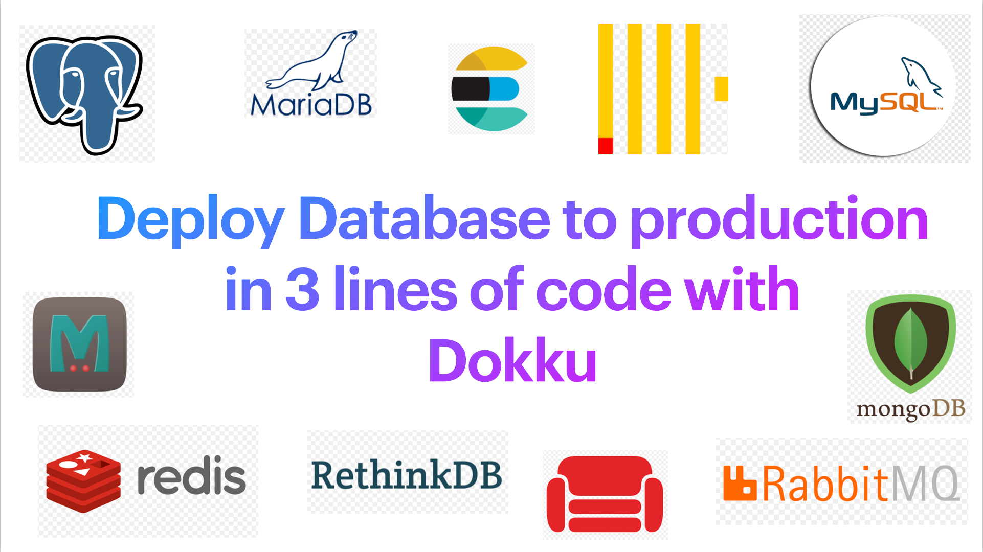 Deploy database to production with official Dokku plugins