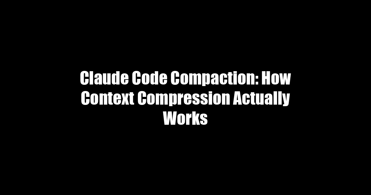 Claude Code Compaction: How Context Compression Actually Works