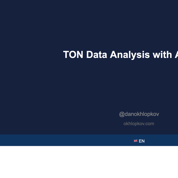 How I Automated TON Blockchain Data Analysis with an AI Agent — Habr Article