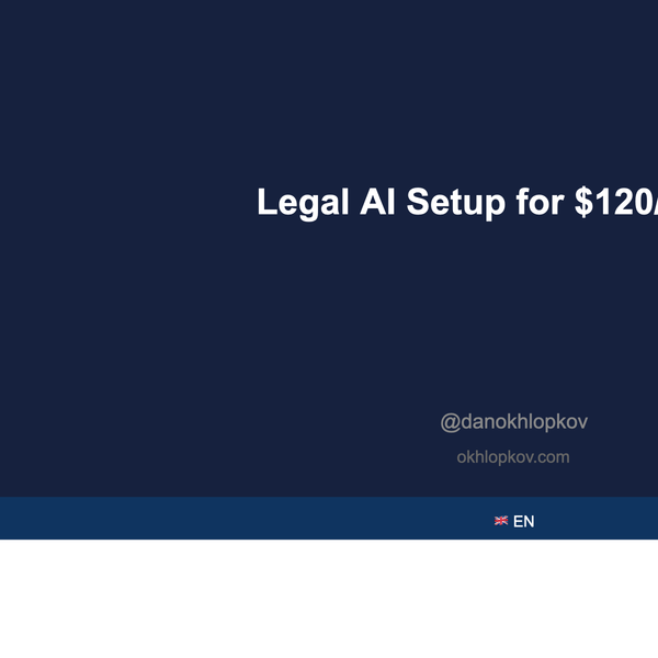 My Legal AI Setup for $120/Month: Claude Code + Codex + crontab